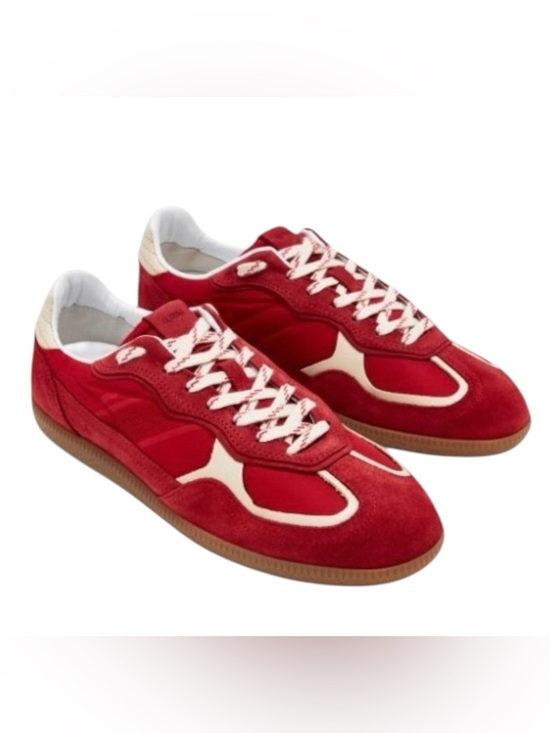 ALOHAS Shoes - Alohas 490 Rife Suede Leather & Nylon Lace-Up Low Top Sneakers, Size 7-7.5